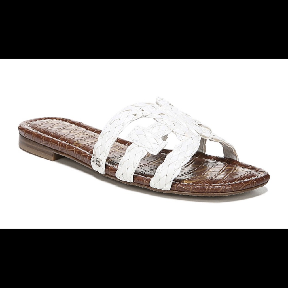 Sam Edelman Cutout Slide Sandal- Braided leather